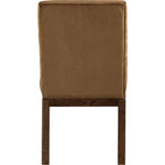 Evelyn Velvet Upholstered Dining Chair in Saddle