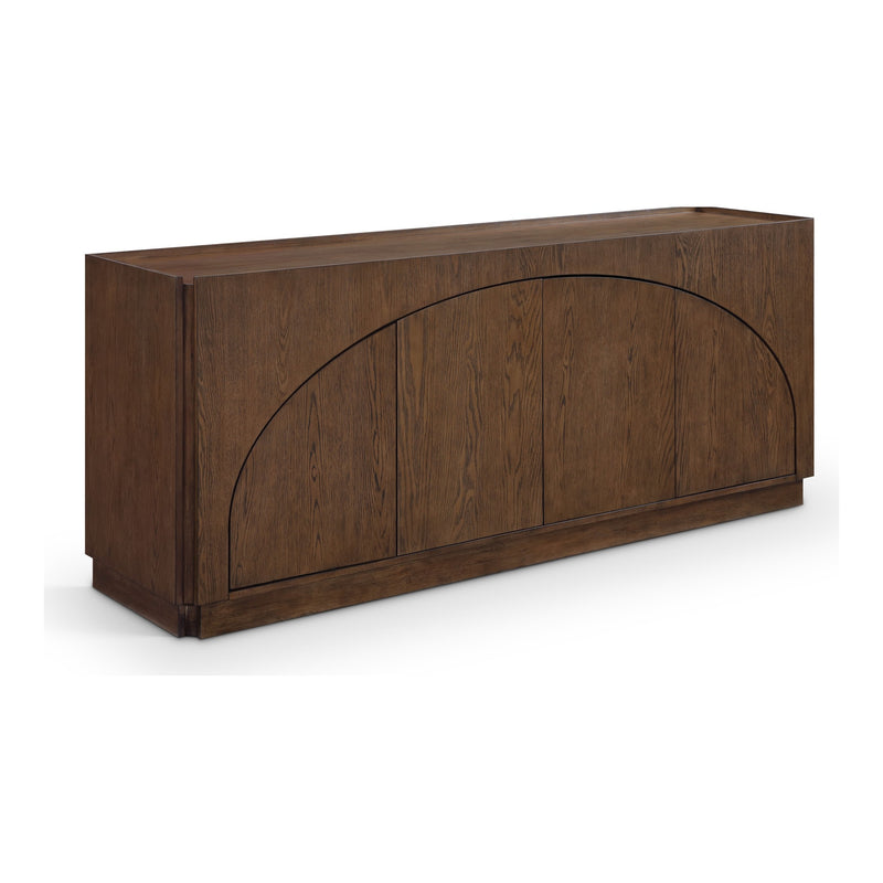 Everson Oak Veneer And Solid Wood Sideboard/Buffet in Brown