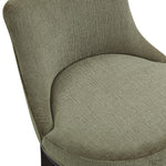 Lucia Chenille Wood Upholstered Barstool in Leaf Green