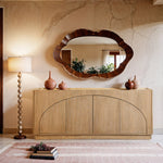 Everson Oak Veneer And Solid Wood Sideboard/Buffet in Natural