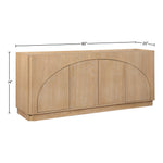 Everson Oak Veneer And Solid Wood Sideboard/Buffet in Natural