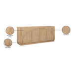 Everson Oak Veneer And Solid Wood Sideboard/Buffet in Natural