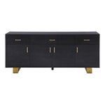 Excel Lacquer Finish And Stainless Steel Sideboard / Buffet in Grey