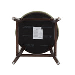 Lucia Chenille Wood Upholstered Barstool in Leaf Green