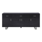 Excel Lacquer Finish And Stainless Steel Sideboard / Buffet in Grey