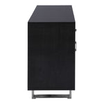 Excel Lacquer Finish And Stainless Steel Sideboard / Buffet in Grey