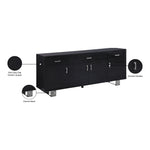 Excel Lacquer Finish And Stainless Steel Sideboard / Buffet in Grey