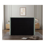 Penny Chenille Fabric Upholstered King Bed in Mint Green