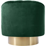 Farrah Velvet Upholstered Swivel Accent Chair in Green
