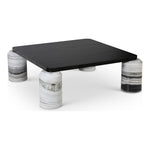 Ferrara Marble Base And Oak Wood Top Coffee Table (3 Boxes) in Panda