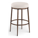 Ferro Performance Fabric Upholstered Bar Stool in Beige