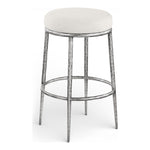 Ferro Performance Fabric Upholstered Bar Stool in Cream