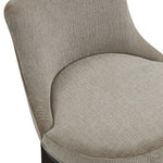 Lucia Chenille Wood Upholstered Barstool in Taupe