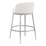 Ferro Performance Fabric Upholstered Bar Stool in Cream