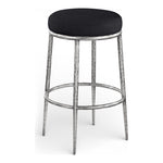 Ferro Performance Fabric Upholstered Bar Stool in Black