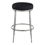 Ferro Performance Fabric Upholstered Bar Stool in Black
