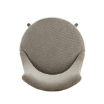 Lucia Chenille Wood Upholstered Barstool in Taupe