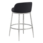 Ferro Performance Fabric Upholstered Bar Stool in Black