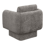 Alessandra Chenille Fabric Upholstered Swivel Accent Chair in Grey