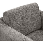 Alessandra Chenille Fabric Upholstered Swivel Accent Chair in Grey