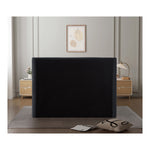 Penny Chenille Fabric Upholstered Queen Bed in Black