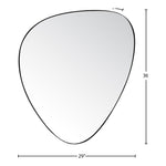Finch Iron Frame Mirror in Black