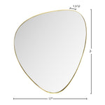 Finch Iron Frame Mirror in Gold