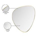 Finch Iron Frame Mirror in Gold