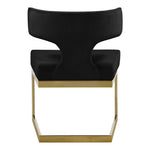 Alexandra Velvet Upholstered Dining Chair in Black