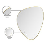 Finch Iron Frame Mirror in Gold
