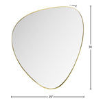 Finch Iron Frame Mirror in Gold