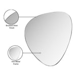 Finch Iron Frame Mirror in Silver