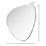 Finch Iron Frame Mirror in Silver