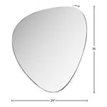 Finch Iron Frame Mirror in Silver