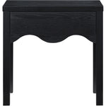 Fiora Oak Veneer Nightstand in Black