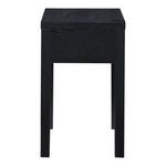 Fiora Oak Veneer Nightstand in Black