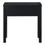 Fiora Oak Veneer Nightstand in Black