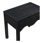 Fiora Oak Veneer Nightstand in Black