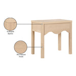 Fiora Oak Veneer Nightstand in Natural