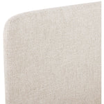 Fira Linen Textured Fabric Upholstered King Bed in Beige