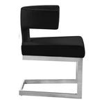 Alexandra Velvet Upholstered Dining Chair in Black