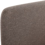 Fira Linen Textured Fabric Upholstered Queen Bed in Brown