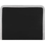 Fira Linen Textured Fabric Upholstered Queen Bed in Grey