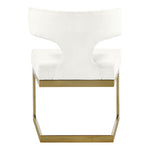 Alexandra Velvet Upholstered Dining Chair in Cream