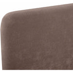 Fira Chenille Fabric Upholstered King Bed in Brown