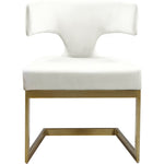Alexandra Velvet Upholstered Dining Chair in Cream