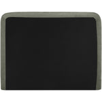 Fira Chenille Fabric Upholstered King Bed in Green