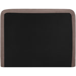 Fira Chenille Fabric Upholstered Queen Bed in Brown
