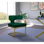 Alexandra Velvet Upholstered Dining Chair in Green