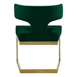 Alexandra Velvet Upholstered Dining Chair in Green